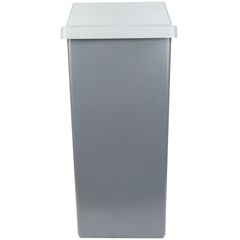 Continental Swingline Square 112 Litre Bin Lid Grey   Continental Swingline Square 112 Litre Bin And Lid Grey 