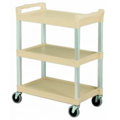 Continental Three Shelf Utility Cart Beige