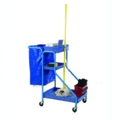 JanSan Port-a-Cart Cleaners Trolley Blue